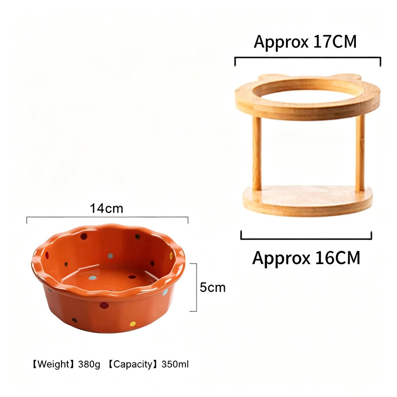 Elevated Ceramic Cat Bowls Tilted Food - Cute Elevated Tilt Cat Bowl with