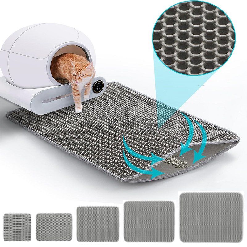 Cat Litter Mat Double Layer Waterproof - Large Size Cat Litter Mat Waterproof