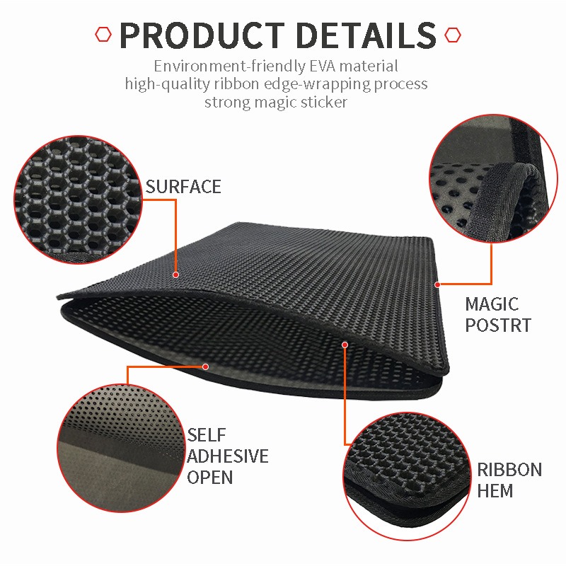 Cat Litter Mat Double Layer Waterproof - Large Double Layer EVA Cat Litter