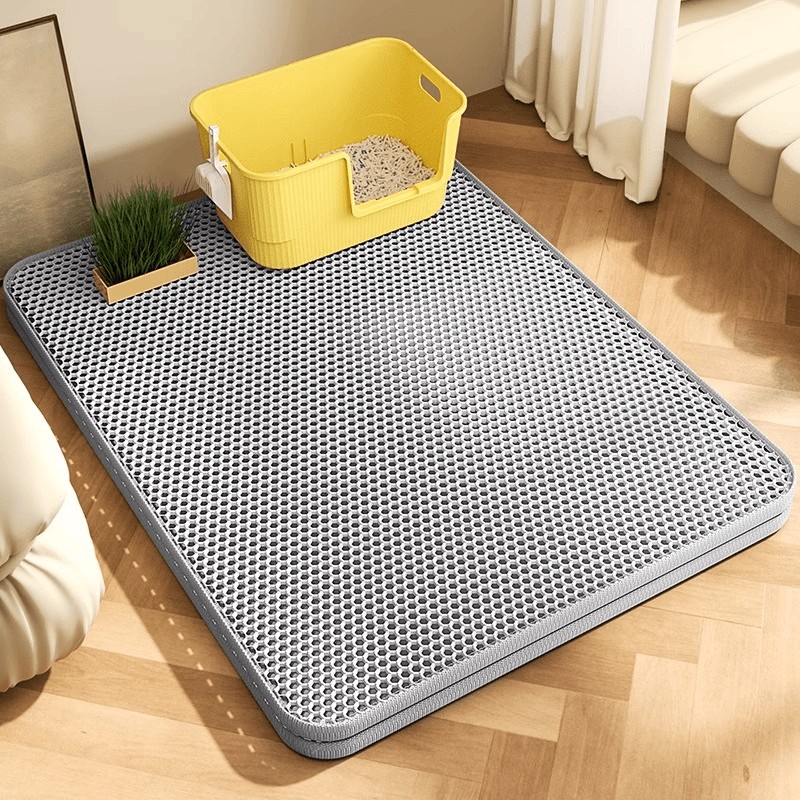 Cat Litter Mat Double Layer Waterproof - 90X60CM Cat Litter Mat Waterproof Double