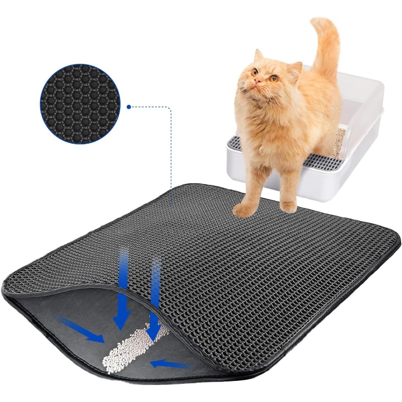 Cat Litter Mat Double Layer Waterproof - Cat Litter Box Mat Waterproof Double