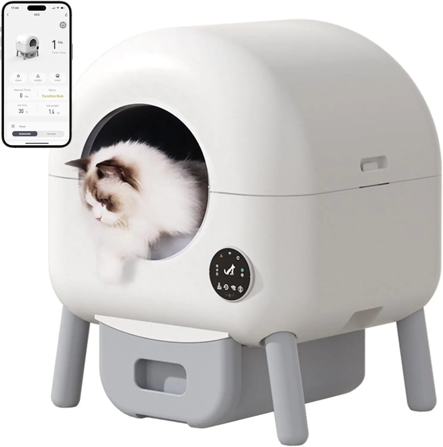 Self Cleaning Cat Litter Box Automatic - Self-Cleaning Cat Litter Box, Automatic Pet