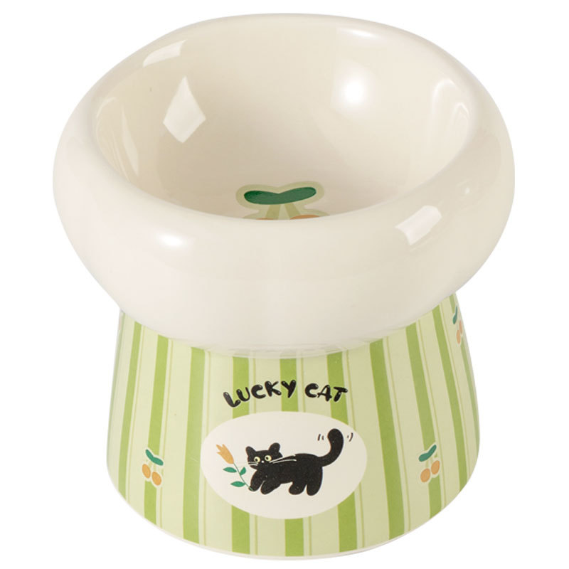 Elevated Ceramic Cat Bowls Tilted Food - Elevated Ceramic Dog Bowl Tilted Neck