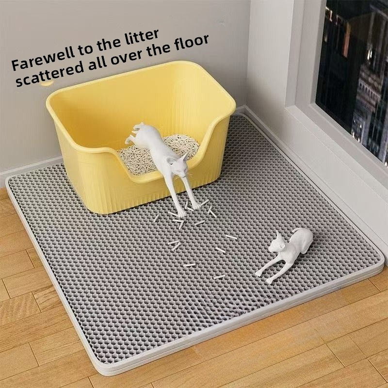 Cat Litter Mat Double Layer Waterproof - Double Layer EVA Cat Litter Mat