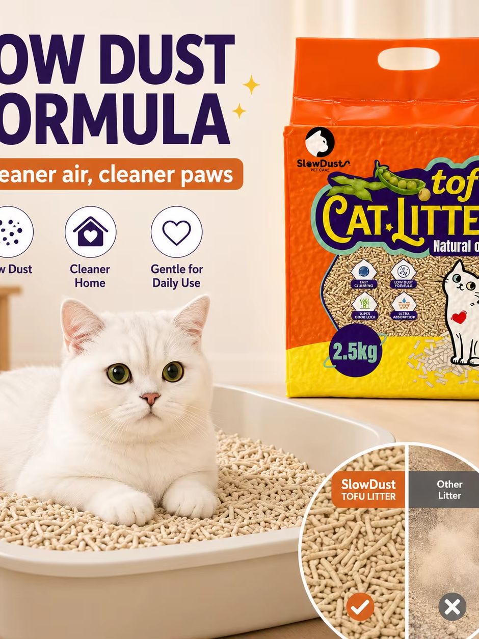 Tofu Cat Litter Flushable Natural Plant - Eco Friendly Tofu Cat Litter 5