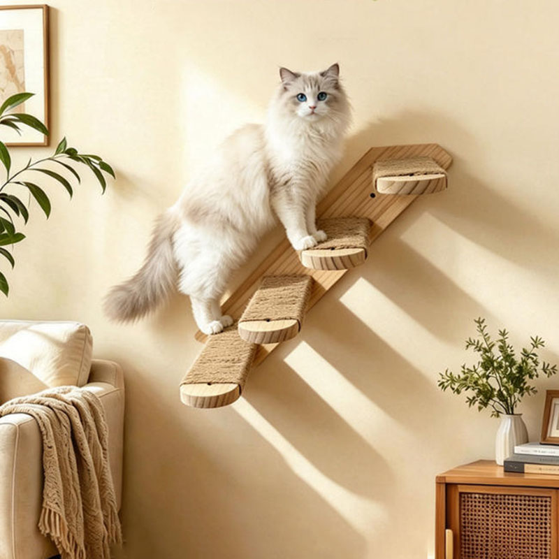 Cat Wall Climbing Shelves Hammock Wooden - Cat Tree Wall Mounted Shelves Scratching