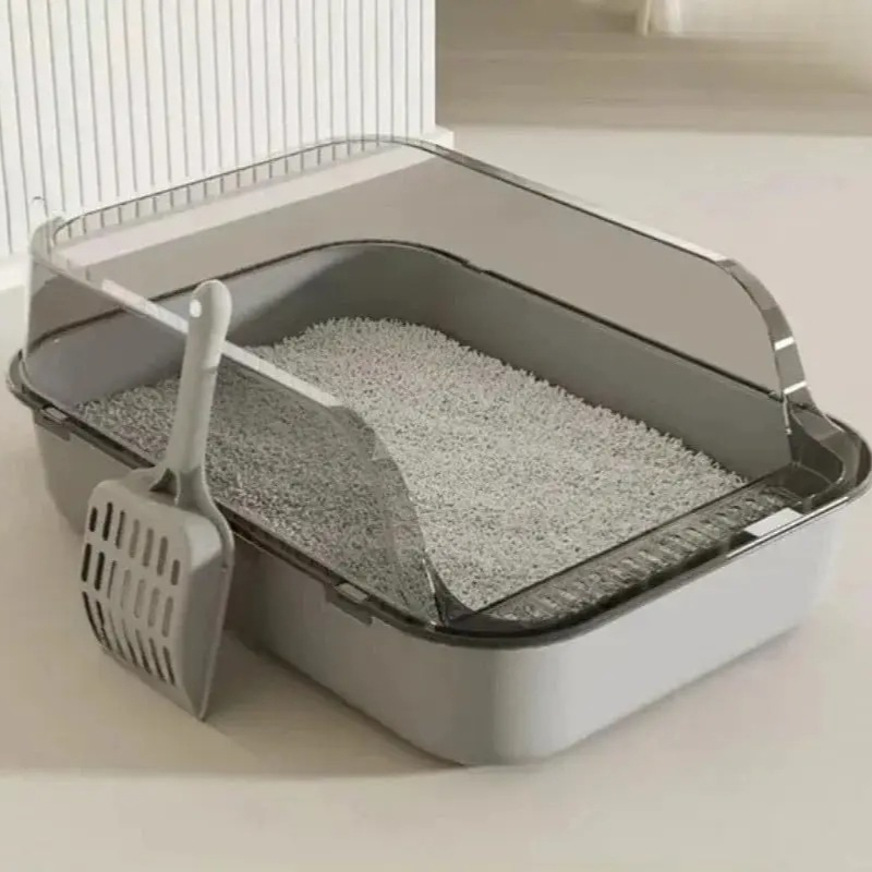 Self Cleaning Cat Litter Box Automatic - Semi-Enclosed Cat Litter Box Splashproof Kitten