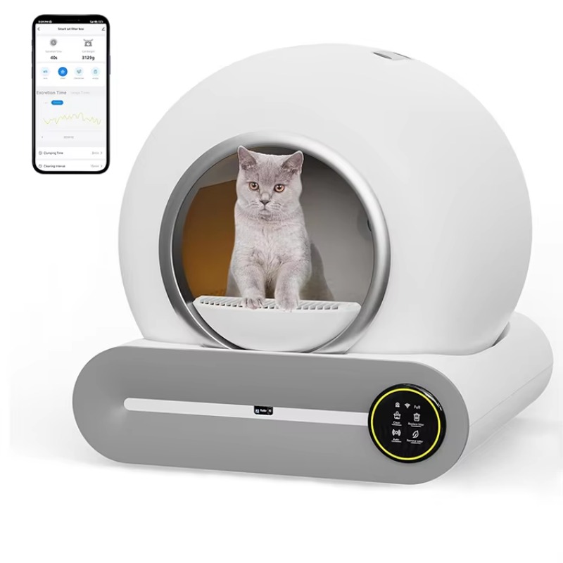 New Fashion Design Low Noise A - Smart Cat Litter Box Wifi App Control 评论和价格