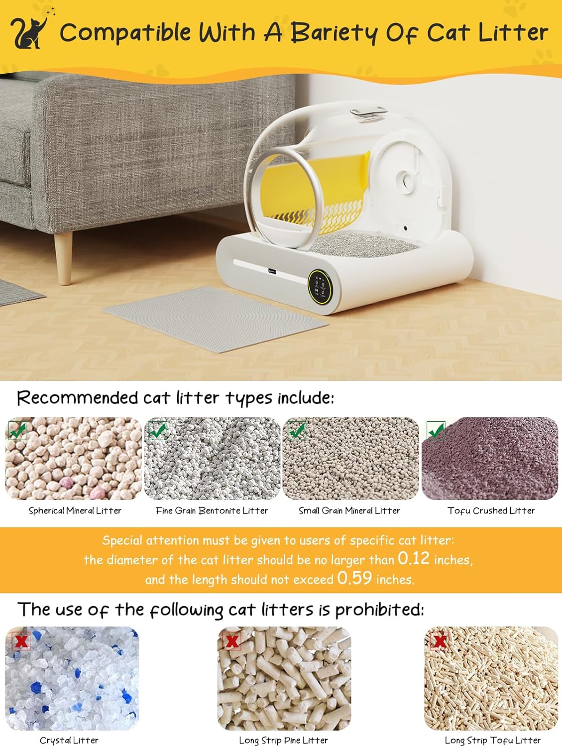 New Fashion Design Low Noise A - Smart Cat Litter Box Wifi App Control 评论和价格
