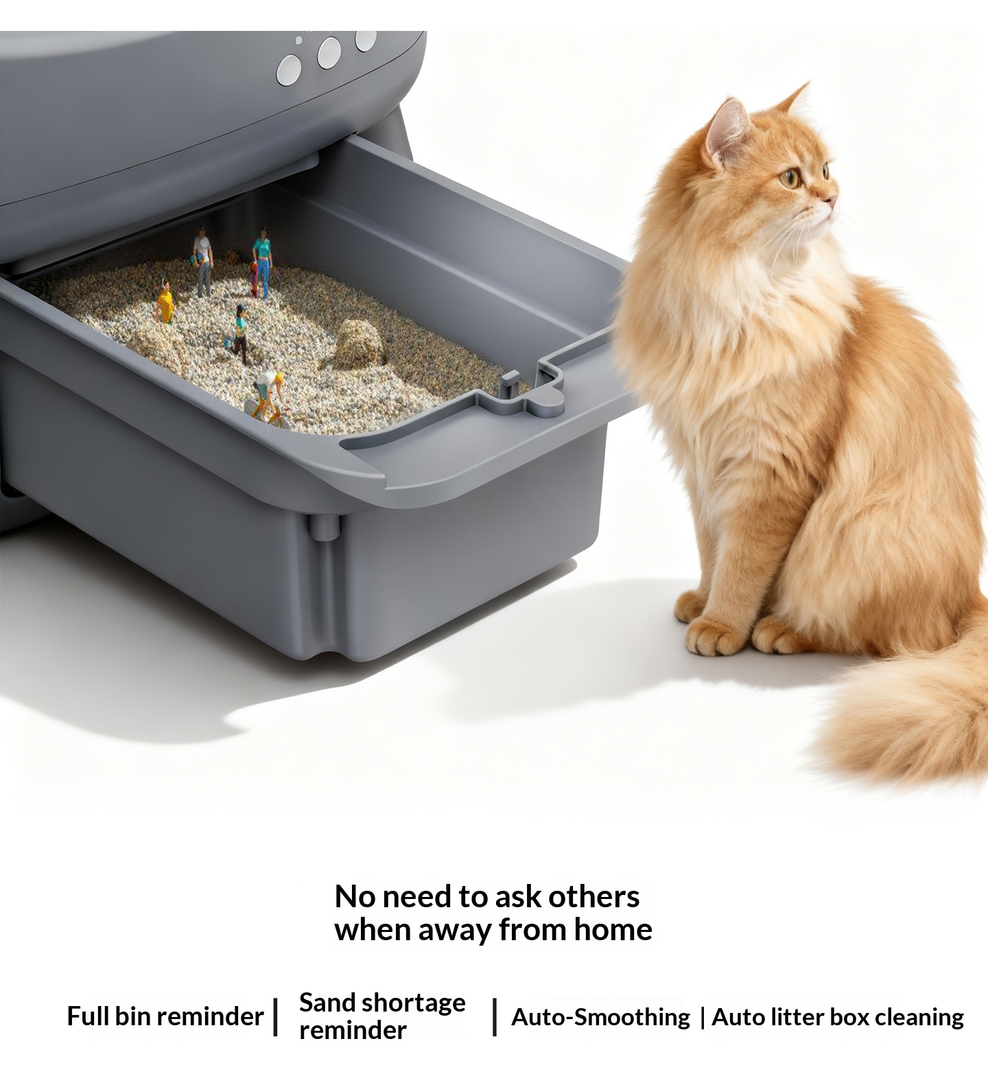 Health Monitoring Smart Automa - Smart Cat Litter Box Wifi App Control 评论和价格