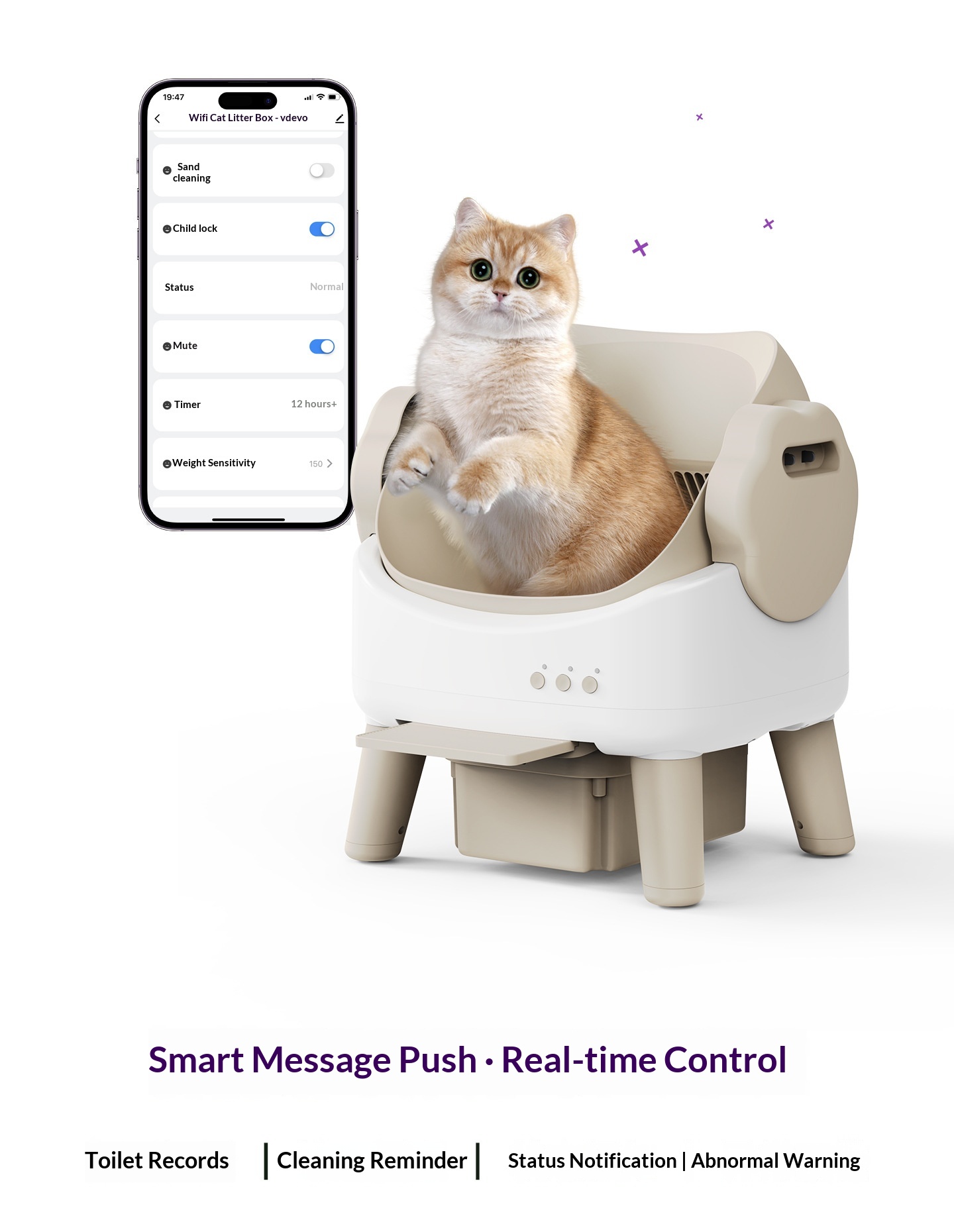 Health Monitoring Smart Automa - Smart Cat Litter Box Wifi App Control 评论和价格