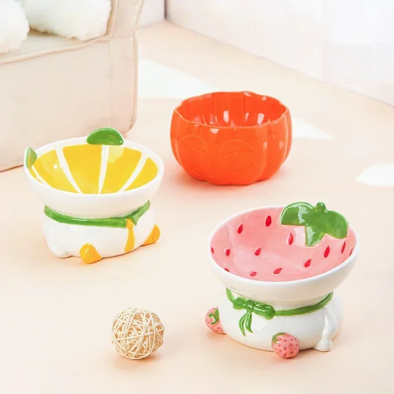 Cat Ceramic Bowl Small Dogs No - Elevated Ceramic Cat Bowls Tilted Food 评论和价格