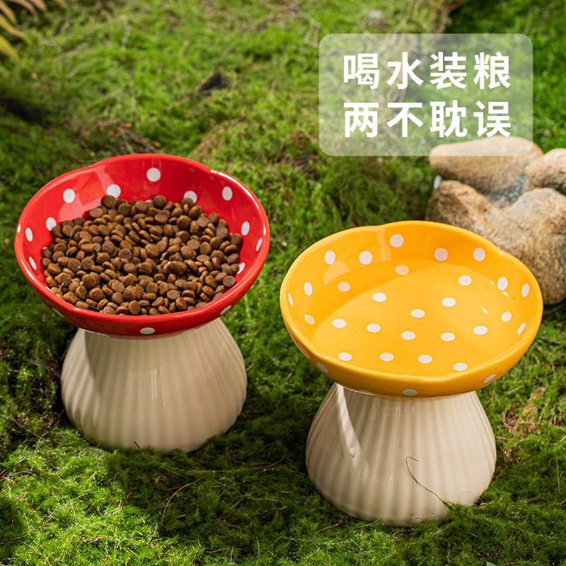 Elevated Tilted Ceramic Cat Bo - Elevated Ceramic Cat Bowls Tilted Food 评论和价格