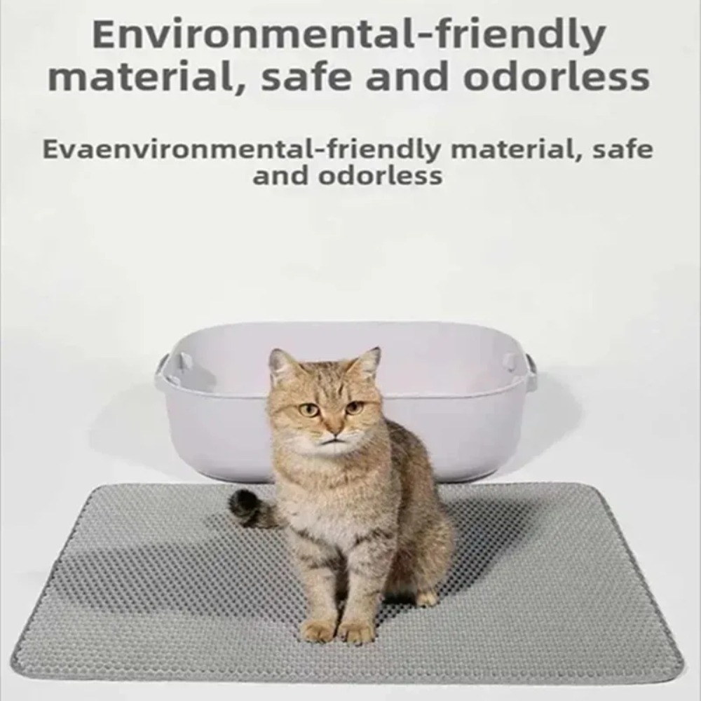 Large Cat Litter Mat with Adva - Cat Litter Mat Double Layer Waterproof 评论和价格
