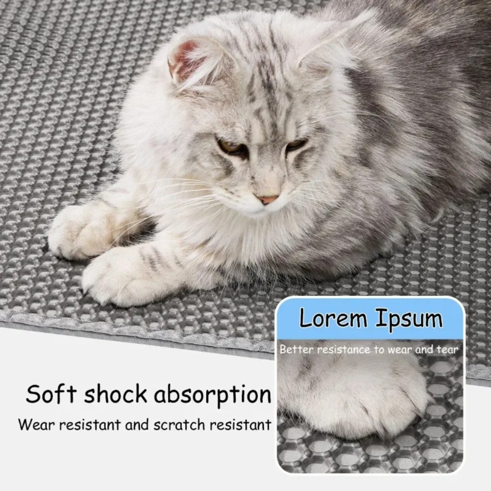Large Cat Litter Mat with Adva - Cat Litter Mat Double Layer Waterproof 评论和价格
