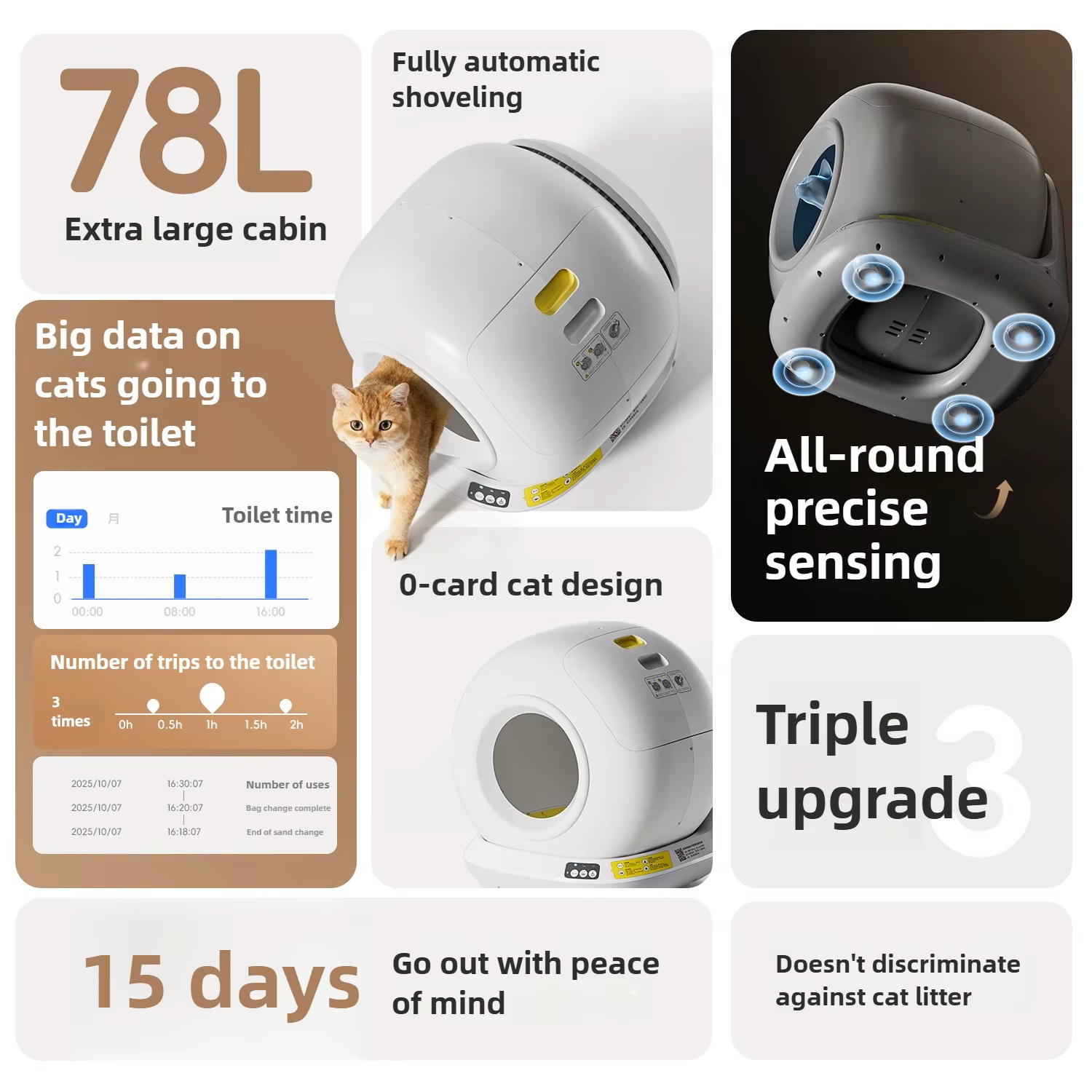 78L Self Cleaning Cat Litter B - Self Cleaning Cat Litter Box Automatic 评论和价格