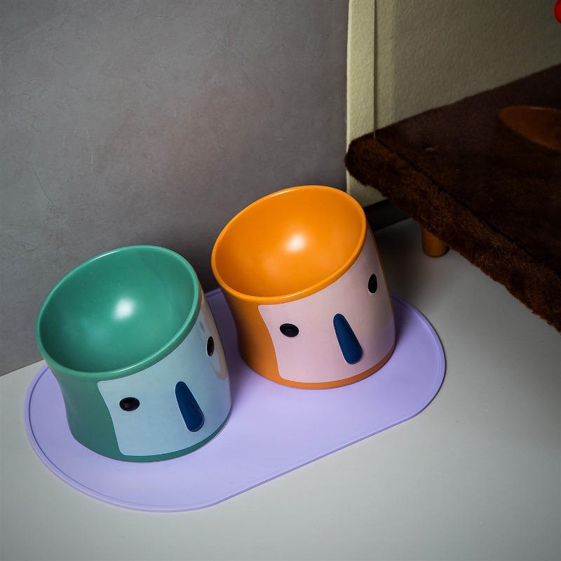 Ceramic Tilted Elevated Pet Bo - Elevated Ceramic Cat Bowls Tilted Food 评论和价格