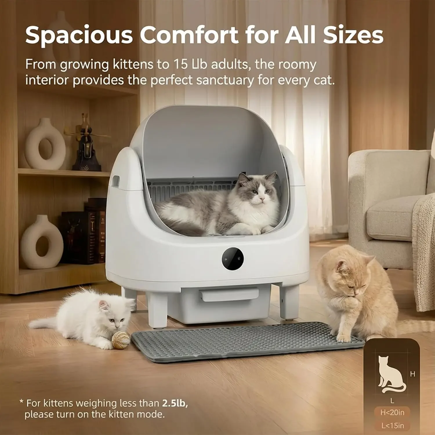 Automatic Litter Box, Self Cle - Self Cleaning Cat Litter Box Automatic 评论和价格