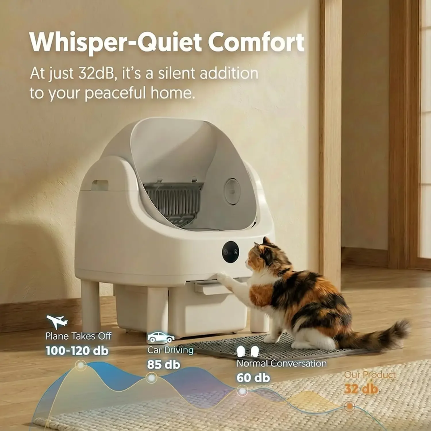 Automatic Litter Box, Self Cle - Self Cleaning Cat Litter Box Automatic 评论和价格