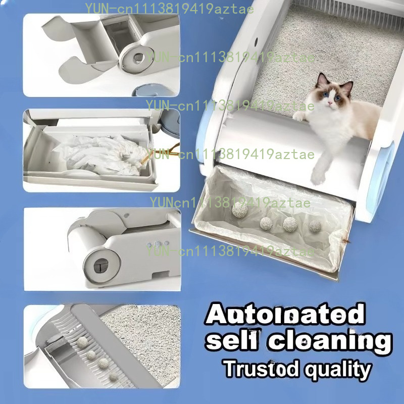 Smart Stainless Steel Cat Litt - Smart Cat Litter Box Wifi App Control 评论和价格