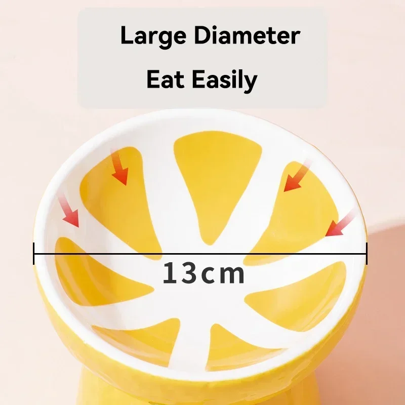 Elevated Fruit-Inspired Cerami - Elevated Ceramic Cat Bowls Tilted Food 评论和价格