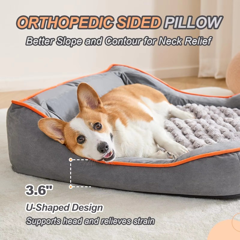 Customized waterproof washable - Orthopedic Memory Foam Dog Bed Washable 评论和价格