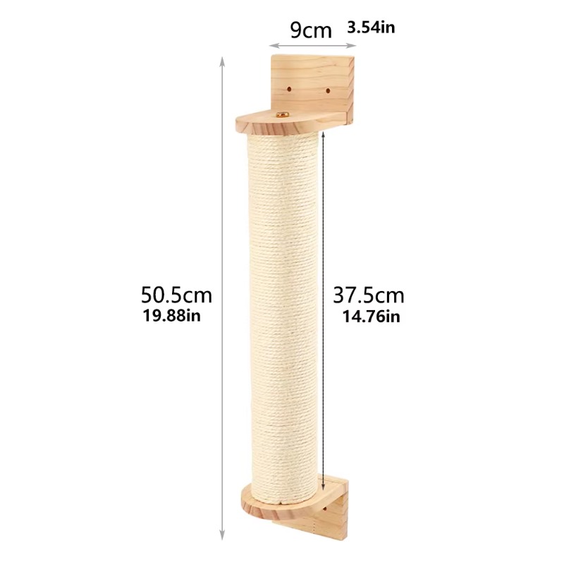 Cat Scratching Post Wall Climb - Cat Wall Climbing Shelves Hammock Wooden 评论和价格