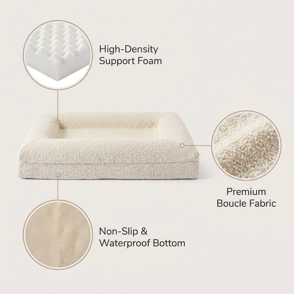 High Density Memory Foam Stain - Orthopedic Memory Foam Dog Bed Washable 评论和价格