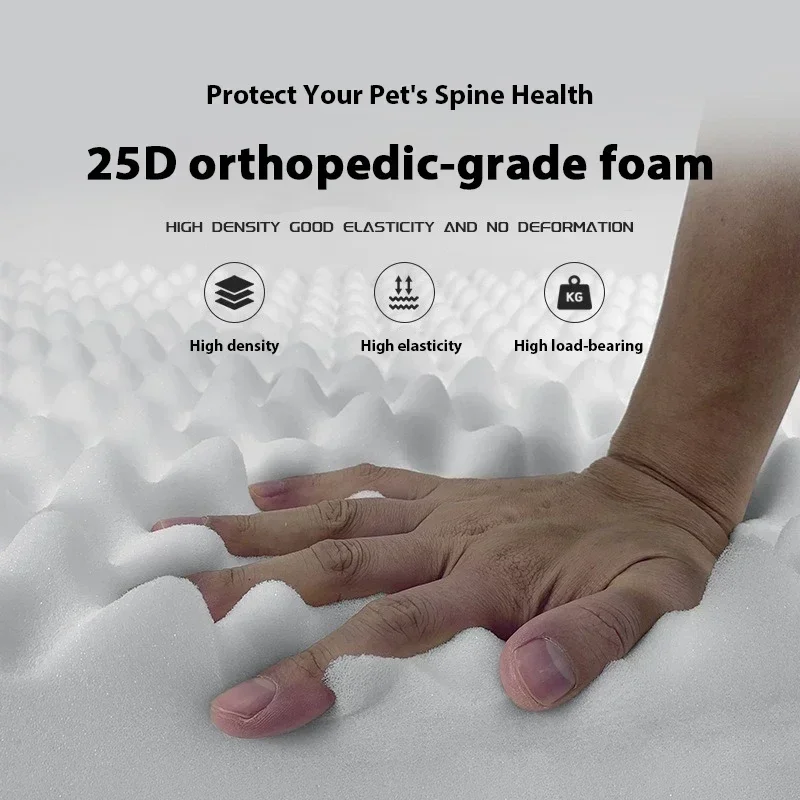 Non-Slip Base Dog Bed Orthoped - Orthopedic Memory Foam Dog Bed Washable 评论和价格