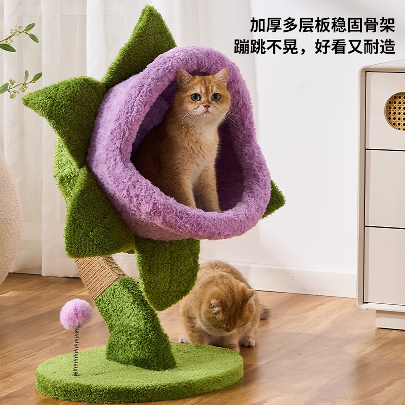 Cannibal Flower Cat Climbing F - Cat Scratching Post Sisal Tree Tower 评论和价格