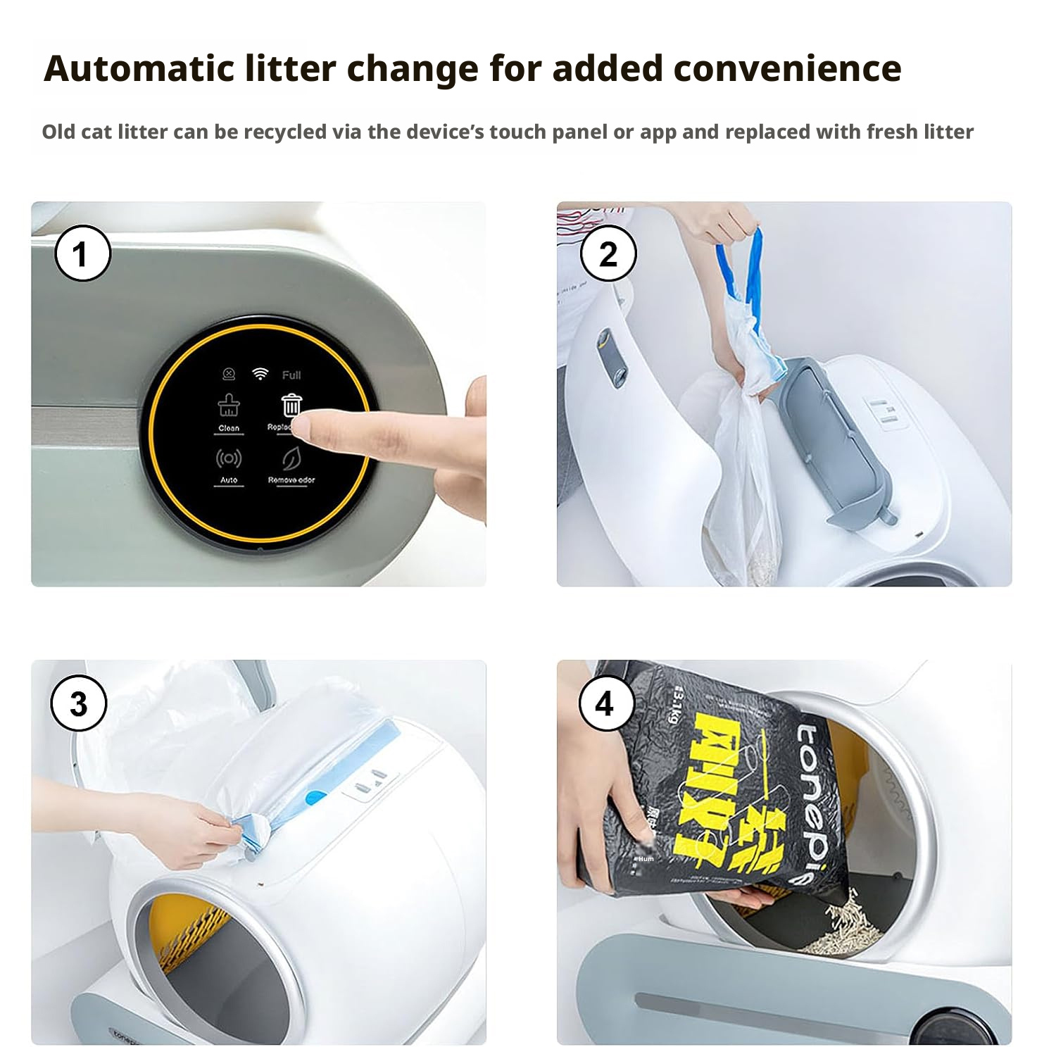 65L Cat Toilet Automatic Large - Smart Cat Litter Box Wifi App Control 评论和价格