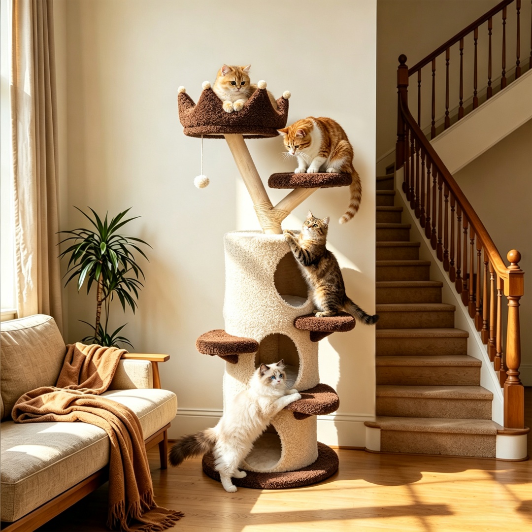 Bingopaw Multi-Level Cat Tree  - Cat Scratching Post Sisal Tree Tower 评论和价格