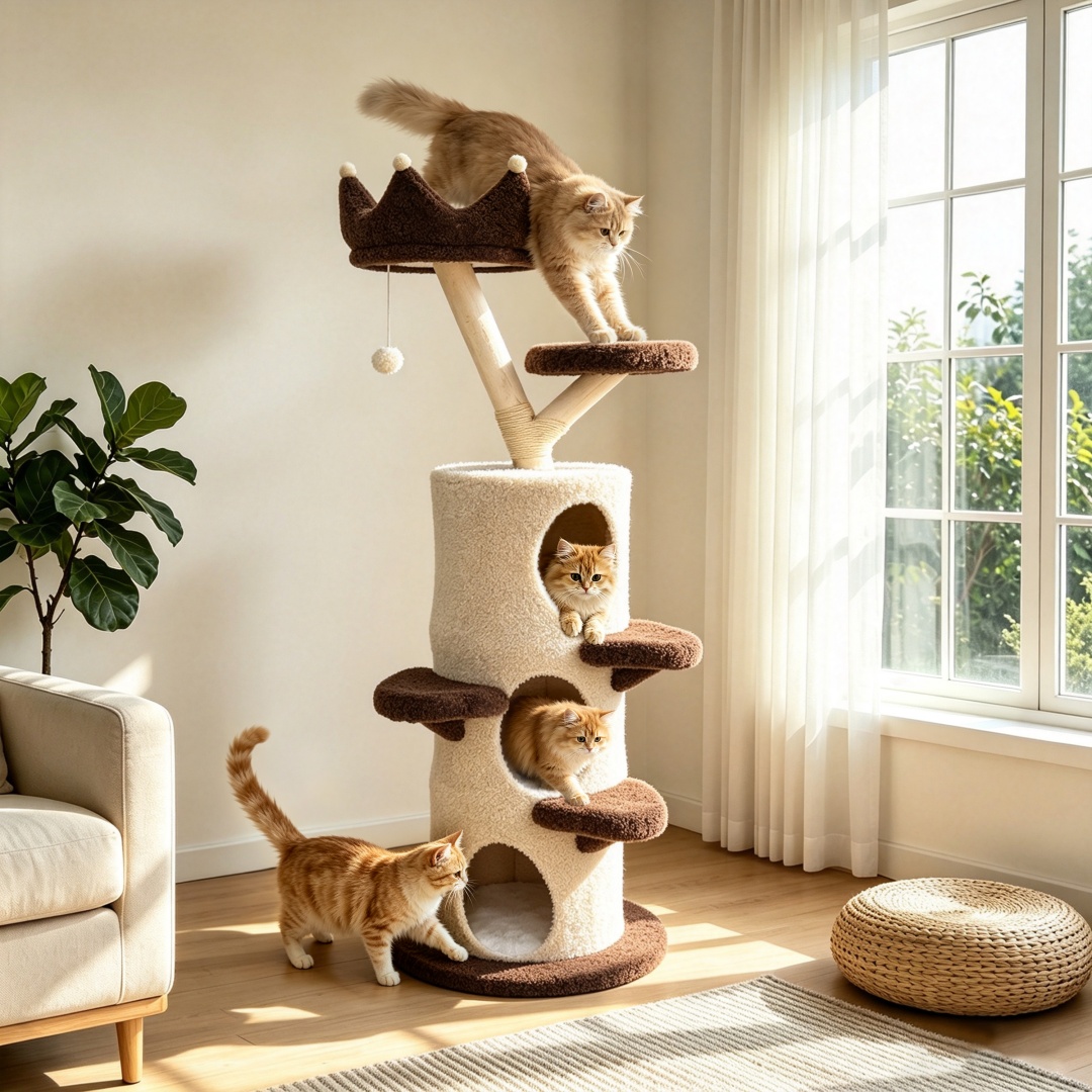 Bingopaw Multi-Level Cat Tree  - Cat Scratching Post Sisal Tree Tower 评论和价格