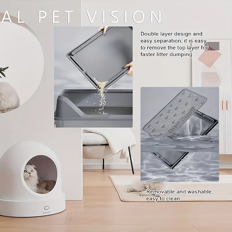 Durable Plastic Rabbit &Small  - Cat Litter Mat Double Layer Waterproof 评论和价格