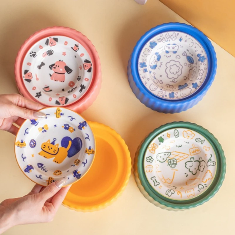 Elevated Ceramic Pet Bowl Anti - Elevated Ceramic Cat Bowls Tilted Food 评论和价格