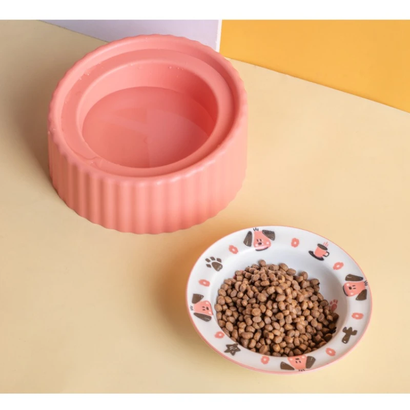 Elevated Ceramic Pet Bowl Anti - Elevated Ceramic Cat Bowls Tilted Food 评论和价格