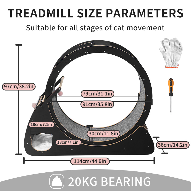CATSOUL Orion Style Cat Treadm - Cat Running Wheel Exercise Treadmill 评论和价格