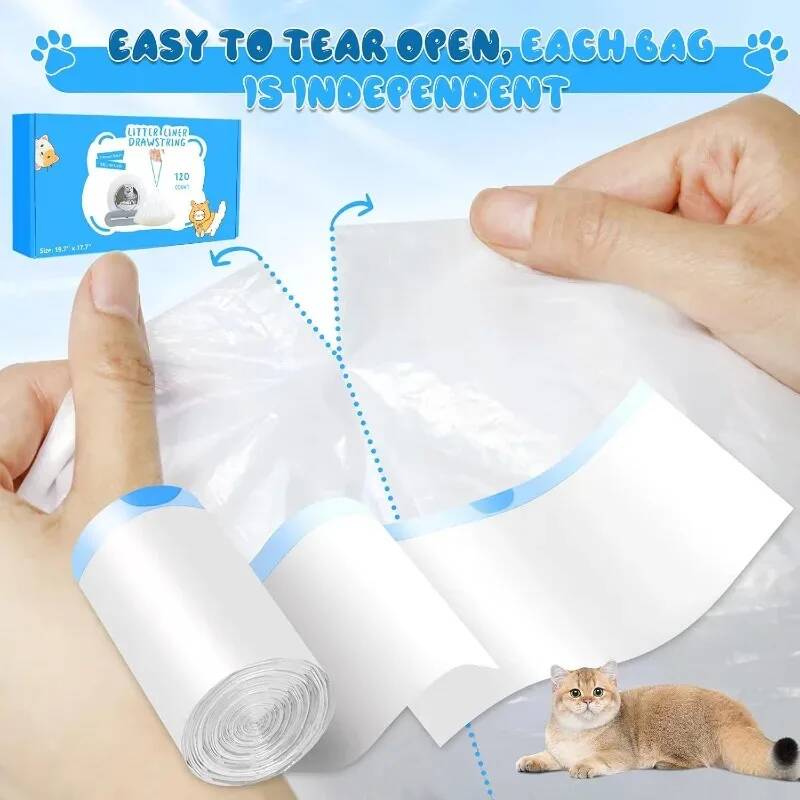 90 Count Extra Thick Cat Litte - Automatic Litter Box Waste Bag Liner 评论和价格