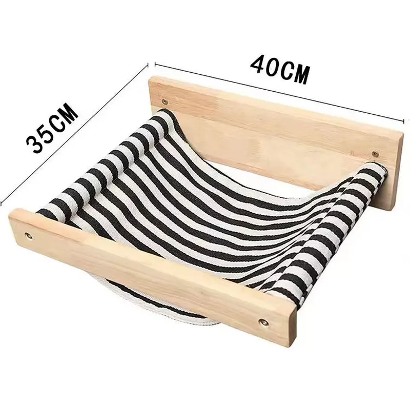 Modern Wooden Cat Hammock Wall - Cat Wall Climbing Shelves Hammock Wooden 评论和价格