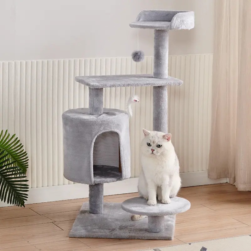 Large Cat Tree Tower Integrate - Cat Scratching Post Sisal Tree Tower 评论和价格