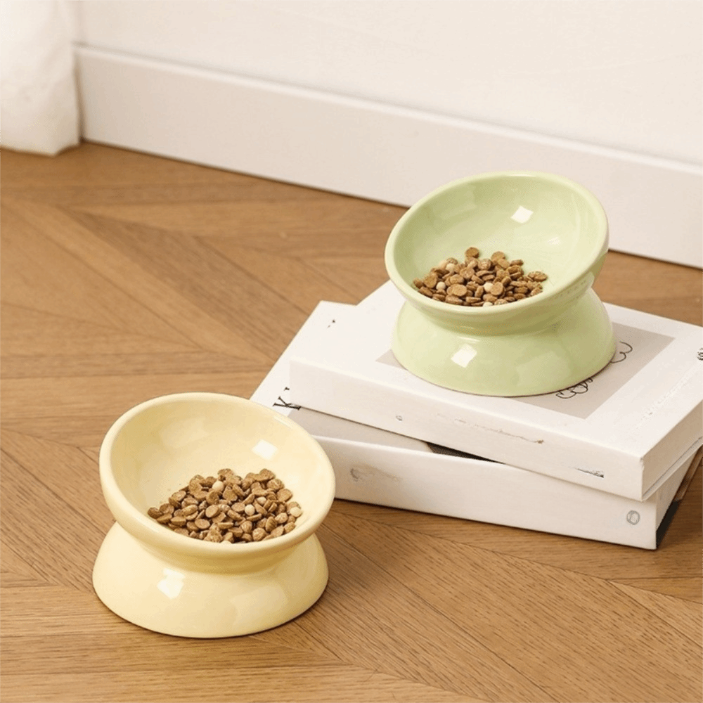 Large Diameter Ceramic Elevate - Elevated Ceramic Cat Bowls Tilted Food 评论和价格