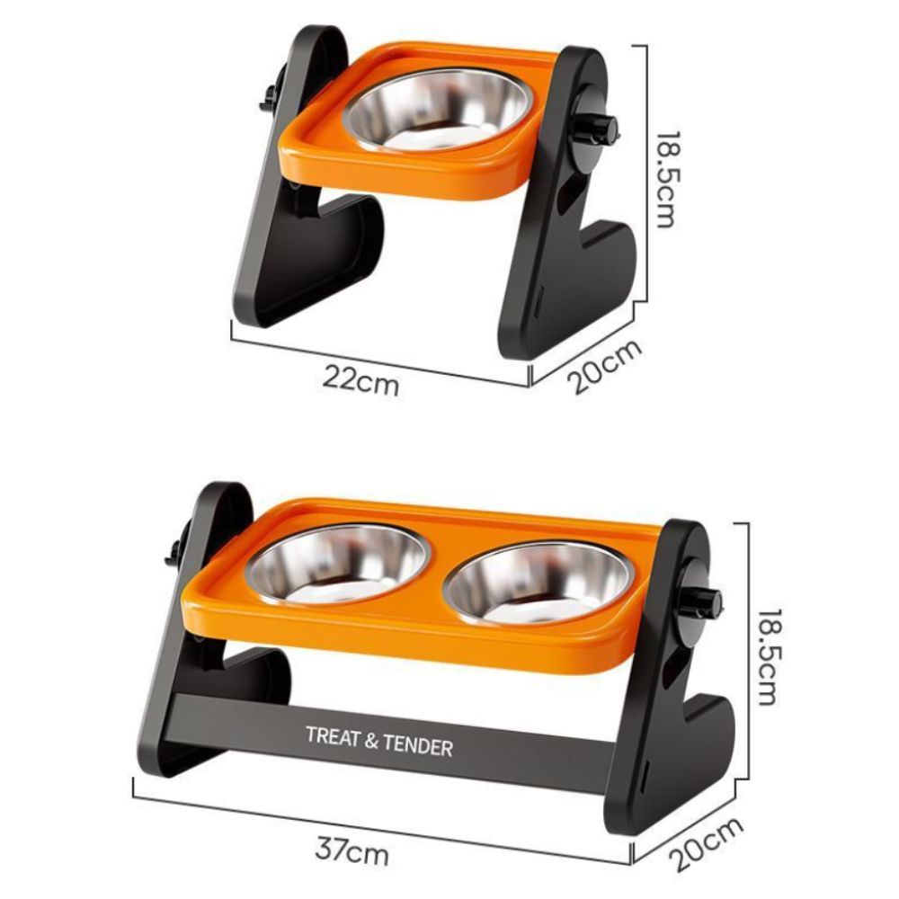 Stainless Steel Raised Cat Bow - Elevated Ceramic Cat Bowls Tilted Food 评论和价格