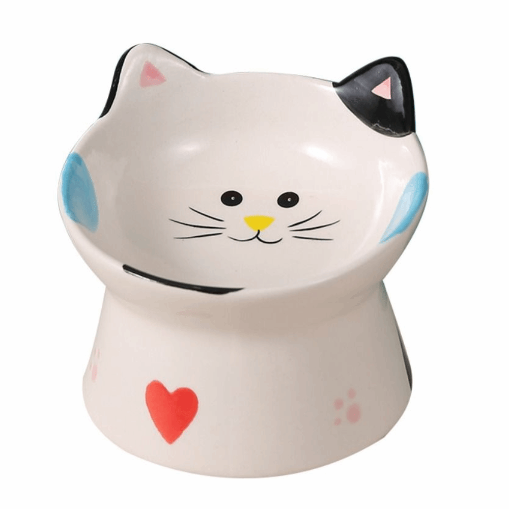 15° Tilted Elevated Cat Bowl A - Elevated Ceramic Cat Bowls Tilted Food 评论和价格