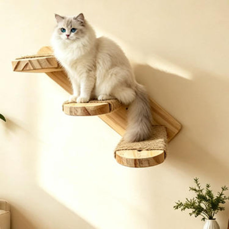 Cat Tree Wall Mounted Shelves  - Cat Wall Climbing Shelves Hammock Wooden 评论和价格