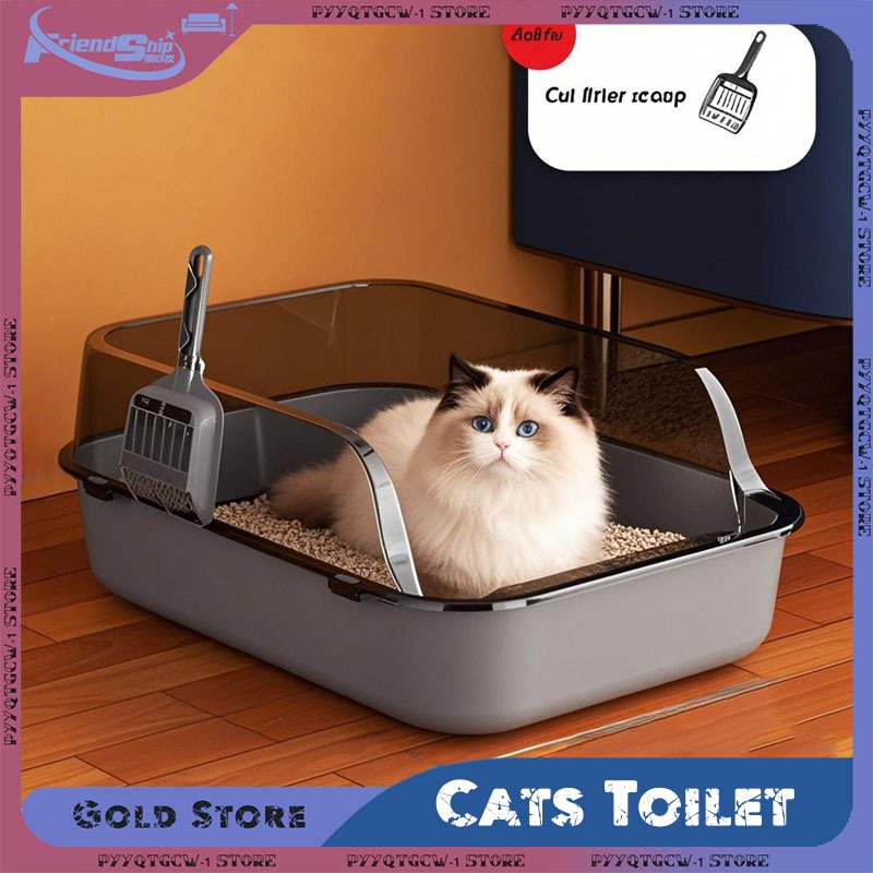 Semi-Enclosed Cat Litter Box S - Self Cleaning Cat Litter Box Automatic 评论和价格