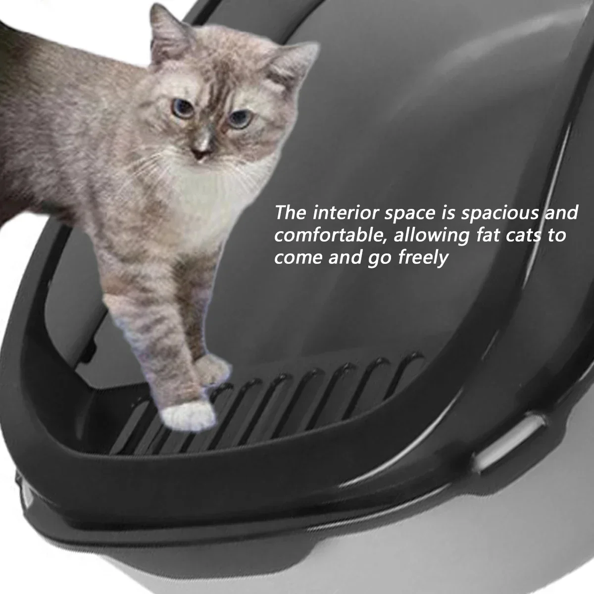 Semi-Enclosed Cat Litter Box S - Self Cleaning Cat Litter Box Automatic 评论和价格