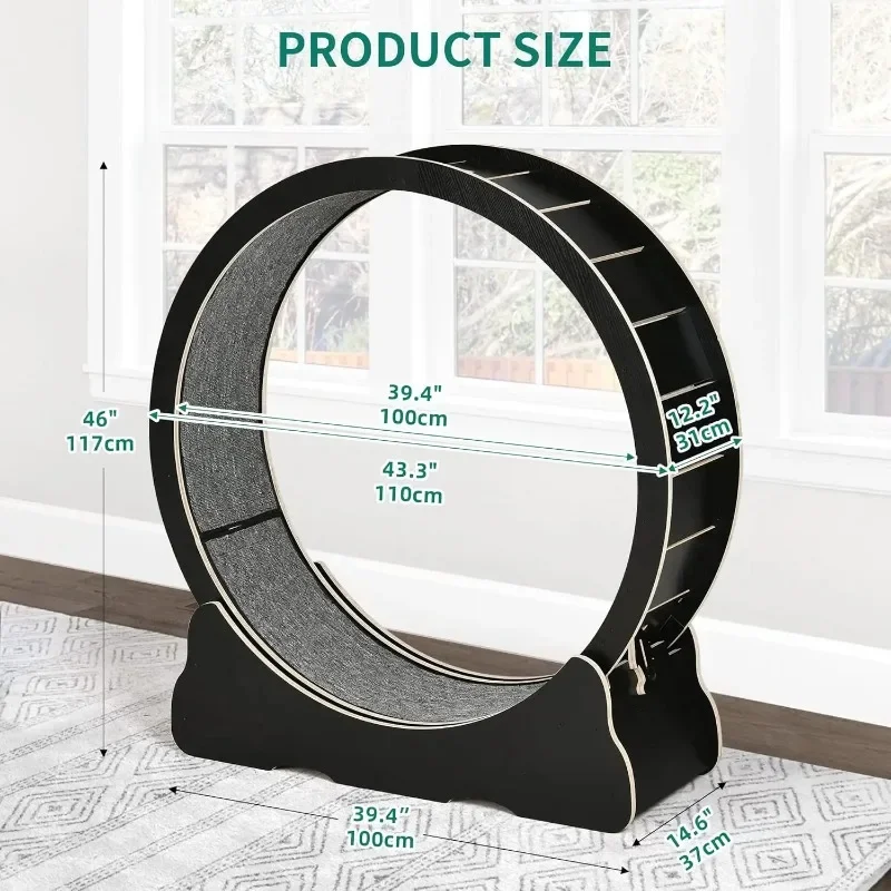 43.3 Inch Large C-at Exercise  - Cat Running Wheel Exercise Treadmill 评论和价格