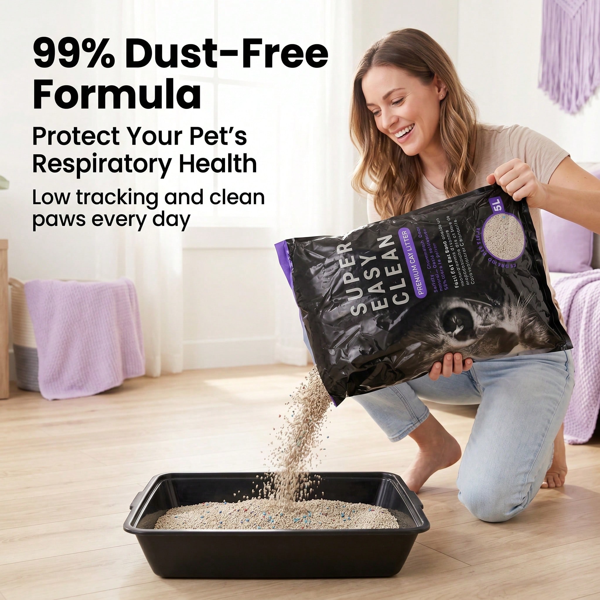 5L Lavender Scented Bentonite  - Bentonite Cat Litter Clumping Dust Free 评论和价格