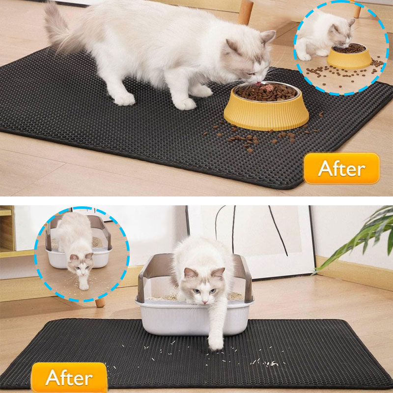 Pet Cat Litter Mat Waterproof  - Cat Litter Mat Double Layer Waterproof 评论和价格