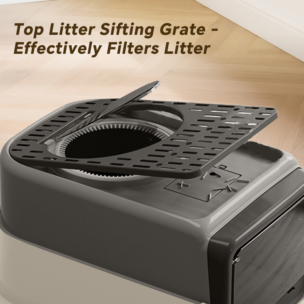 Draw-Out Three-Piece Pet Cat L - Self Cleaning Cat Litter Box Automatic 评论和价格